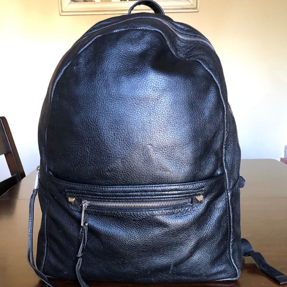Rebecca Minkoff Black Leather Backpack Bag